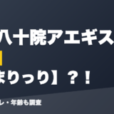 七天八十院アエギスの前世はあまりっり?!